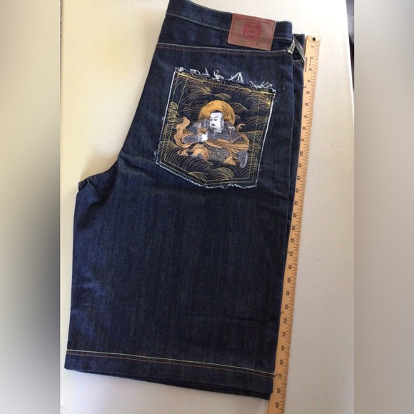 Red Monkey brand jean shorts. - Picture 1 of 11